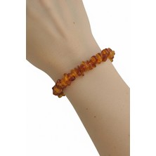 Pozitif Doğal Taş Baltık Kehribarı Elastik Bileklik 522-3