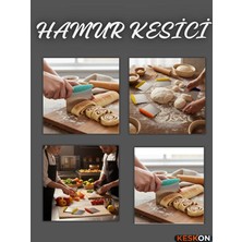 Keskon Hamur Kazıyıcı ve Kesici | Paslanmaz Çelik Spatula | Pasta ve Kek Şekillendirme Aparatı