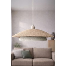 Handmade Wabi Sabi Karbon Beton Avize- Olivra