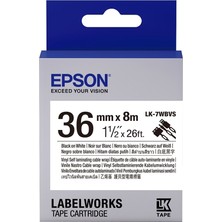 Epson Lk-7Wbvs Slcw Beyaz Üzeri Siyah 36Mm 8 Metre Etiket