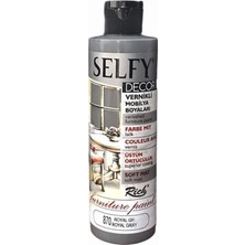 Rich Selfy Decor Vernikli Boya Royal Gri 870 240 cc Yüzey Koruyucu Özellikli