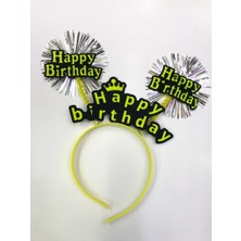 Senka Happy Birthday Neon Renk Doğum Günü Tacı 12 Adet
