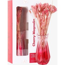 Frannita Cherry Magnolia Çiçekli Cam Vazolu Refilli Dekoratif Oda Kokusu 100ML