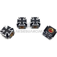 Asiltech Kare Artı Lüx Sibop Kapağı Siyah Beyaz