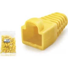 Aydogan's RJ45 Konnektör Papuç - 100 Adet Sari / Ekonomik Poşet Paket ND2427