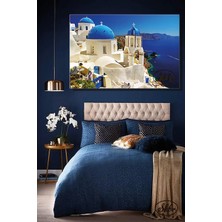 Şehzat Tekli, Yatay, Kanvas, Dekoratif, Duvar, Tablosu , Yunan Adaları, Santorini, Yunanistan,