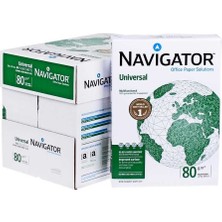 Navigator A4 Beyaz Fotokopi Kağıdı 80 gr 500'lü 1 Koli = 5 Paket Yüksek Kalite