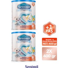 Senimil 4 Çocuk Devam Sütü 400 gr (+1 Yaş) 2 Li Avantaj Paketi