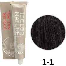 Icolor Natural Tüp Boya 100ML. 1-1 Mavi Siyah