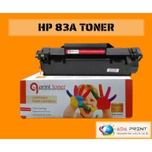 QPRİNT TONER Hp Laserjet Pro M127 Yazıcı Toneri 283A Muadil Toner 1500 Sayfa Siyah Garantili Toner CF283A M125