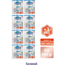 Senimil 4 Çocuk Devam Sütü 400 gr (+1 Yaş) 8 Li Avantaj Paketi