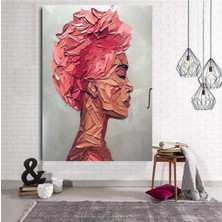 Şehzat Renkli Kadın Kanvas Tablo