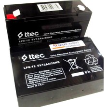 Ttec 6V 12Ah Bakımsız Kuru Akü