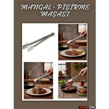 Keskon Paslanmaz Çelik Mutfak Maşası – Pratik Servis ve Pişirme Aracı | Dayanıklı ve Çok Amaçlı Maşa