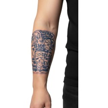 Tattoo 1 Aylık Yarı Kalıcı Gerçekci Dövme Geçici Yapıştırma Sticker