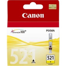 Canon Cli-521Y Yellow Sarı Mürekkep Kartuş Mp260-540-550-560-620-630 Mx860-870