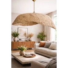 Handmade Wabi Sabi Karbon Beton Avize- Terranis