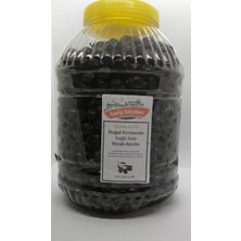 Karşı Köyden Doğal Fermente Yağlı Sele 3500 gr Siyah Zeytin Organik Pet Kavanozda