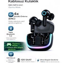 Deanb Kablosuz Bluetooth Kulaklık Enc 4 Mikrofonlu Gaming Kulak Içi Düşük Gecikme Hd Ses Şarj Kutulu
