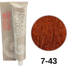 Icolor Natural Tüp Boya 100ML. 7-43 Bakır Altın