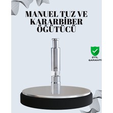 Tuz ve Kararbiber Öğütücü - Şeffaf Akrilik Hazne - Lisinya