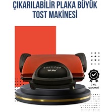 Kompakt Izgara ve Tost Makinesi – Çıkarılabilir Plaka, Döküm Gövde - Lisinya