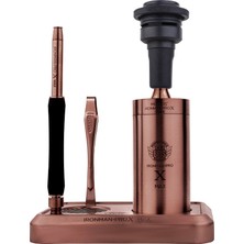 Mr Eds E50 Ironman Pro x Max Titanyum Seri Roze Paslanmaz Çelik Gövde ile Şık Nargile