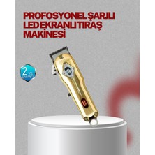 Type-C Şarjlı LCD Ekranlı Profesyonel Saç Sakal Tıraş Makinesi - Lisinya