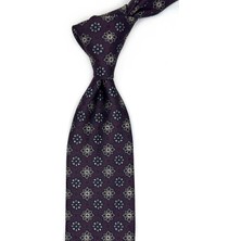 Kravatkolik Bordo Motif Desen Mendilli Klasik Kravat K13563