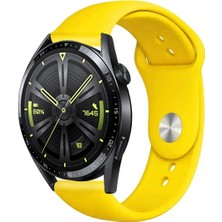 Kreton Huawei Watch Gt3 46MM ile Uyumlu Kordon Yumuşak Dokulu Esnek Jel Silikon Kayış