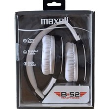  mla b52 kulaküstü kablolu kulaklık siyah-beyaz