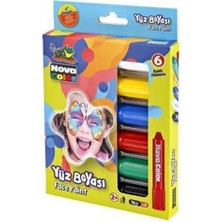  nova color yüz boyası 6 renk set nc-212