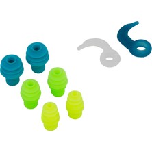 Decathlon Silikon Kulak Tıkacı - Mavi/yeşil/sarı