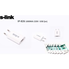 S-Link Şarj Aleti 3Lü Çakmak Çok-Usb 1000Ma 220V Usb Şarj Ip-826