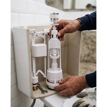 Basmalı Rezervuar Iç Takımı Alt Girişli Sessiz Su Dolumlu Klozet Iç Mekanizma Seti - Lisinya