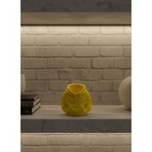 Dekoratif Sarı Hoodie Kalemlik 10X10 cm - Lisinya