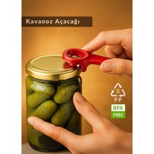 Jet's Home Renkli Kavanoz ve Şişe Açacağı – Pratik Akıllı Tasarım, Mutfak Için Çok Amaçlı Ürün 1 Adet