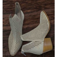 Frosty Shoes Bej Lazer Kesim