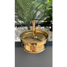 Nfx Nargile Közlüğü Büyük Boy Elekli Yanmaz - Titanyum Gold