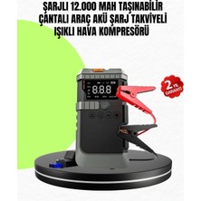 4’ü 1 Arada Powerbank Özellikli Araç Akü Şarj Takviye Cihazı - Lisinya