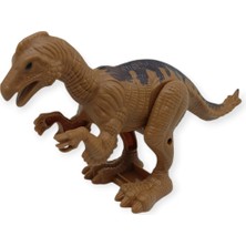 Kurmalı Dinazor Figürleri 20 cm - Anatosaurus - Kahverengi (Lisinya)