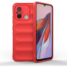 Erdo Ticaret Buğz Xiaomi Redmi 12C Kılıf Optimum Silikon - Kırmızı
