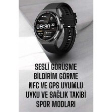Sylar Akıllı Saat Nabız Sensörlü Bildirim Görebilen Spor Modları Gps Takibi