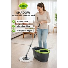 Lime Shadow 14 Litre Otomatik Temizlik Seti - Kova Mop Seti - Üretici Garantili