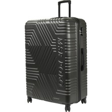 Msr 3b Abs  Polo Battal Valiz - 55X37X88 Cm, 8 Tekerlekli, Şifreli Kilitli