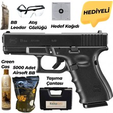 We Glock 19 Gen5 Greengas-Blowback Airsoft Tabanca Ful Set Siyah