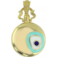 Altınkaynak 14 Ayar Altın Nazar Boncuklu Kolye Ucu  -  0201774