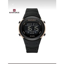 Naviforce Digital Silikon Kayışlı Rose Siyah Kol Saati