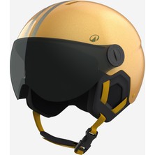 Decathlon Çocuk Kayak Kaskı - Sarı Çizgili - H-Kıd 550