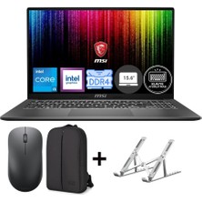 MSI Msı Modern 15 F13MG-869XTR Intel Core I5 1334U 32GB 512GB SSD Windows 11 Pro 15.6" Fhd Taşınabilir Bilgisayar + Mouse Çanta Stand